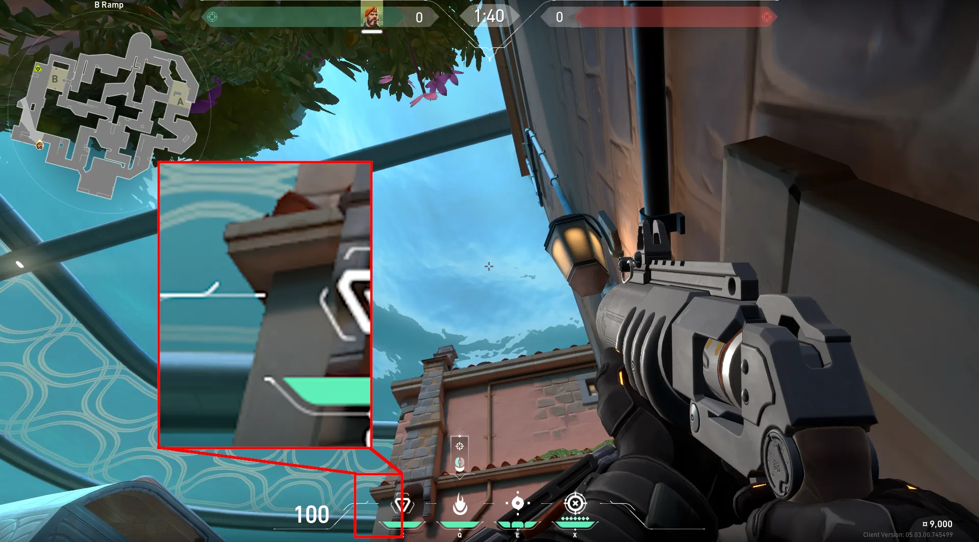 Brimstone Incendiary on Pearl Attack Site B — step 2 of 3: Aim — line up the shot