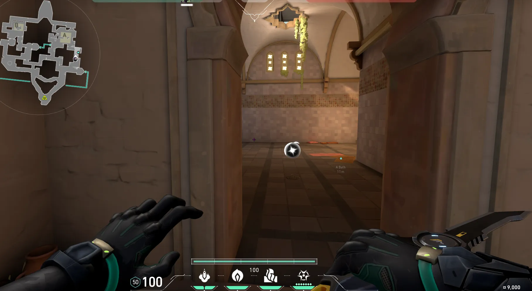 Viper Poison Cloud on Bind Attack Site A — step 1 of 3: Position — where to stand