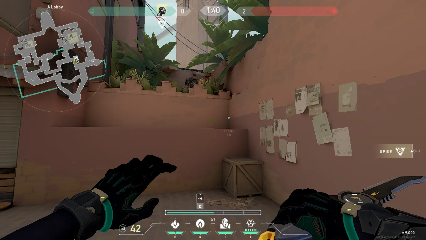 Viper Poison Cloud on Bind Attack Site A — step 1 of 3: Position — where to stand