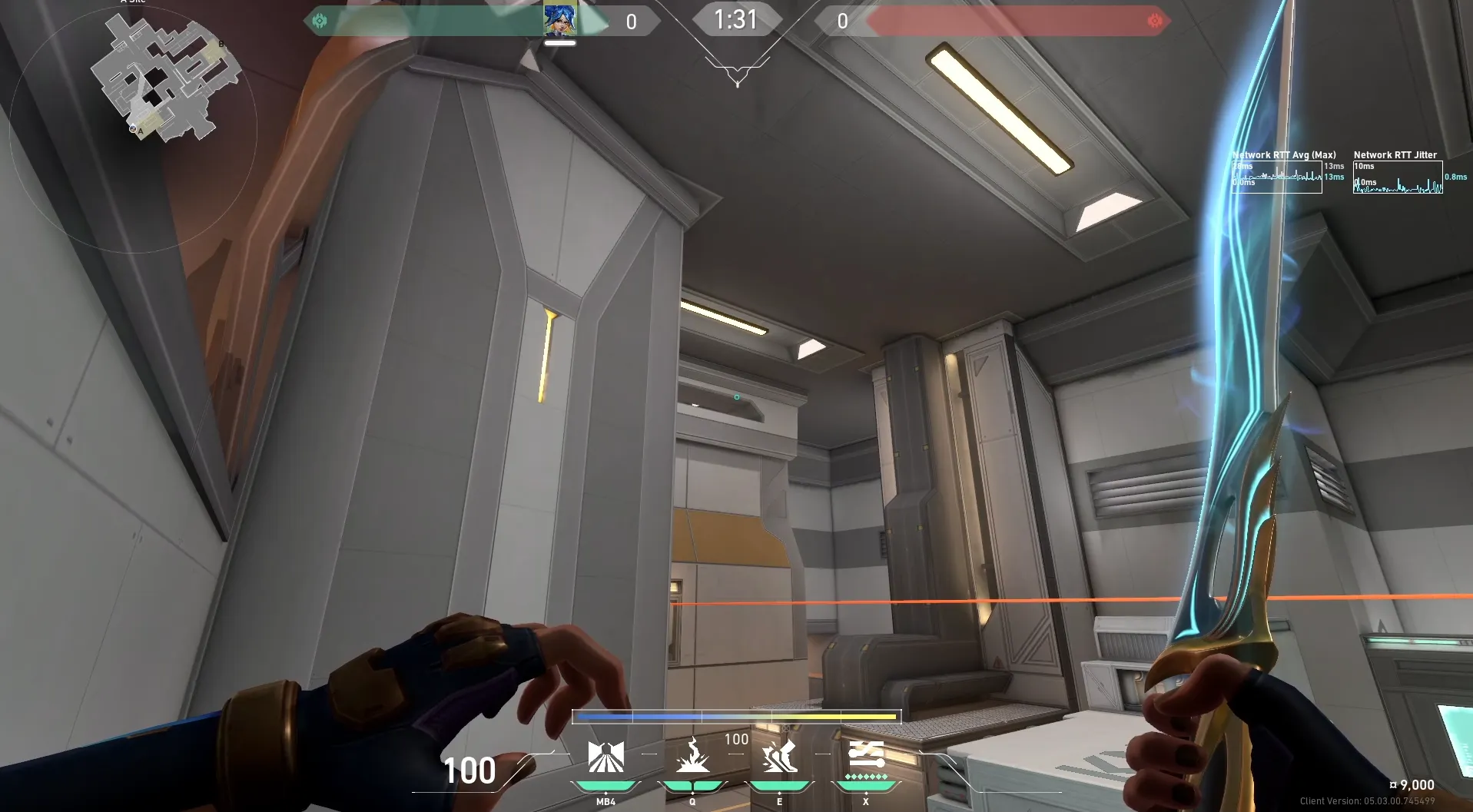 Neon Relay Bolt on Icebox Defense Site A — step 2 of 3: Aim — line up the shot