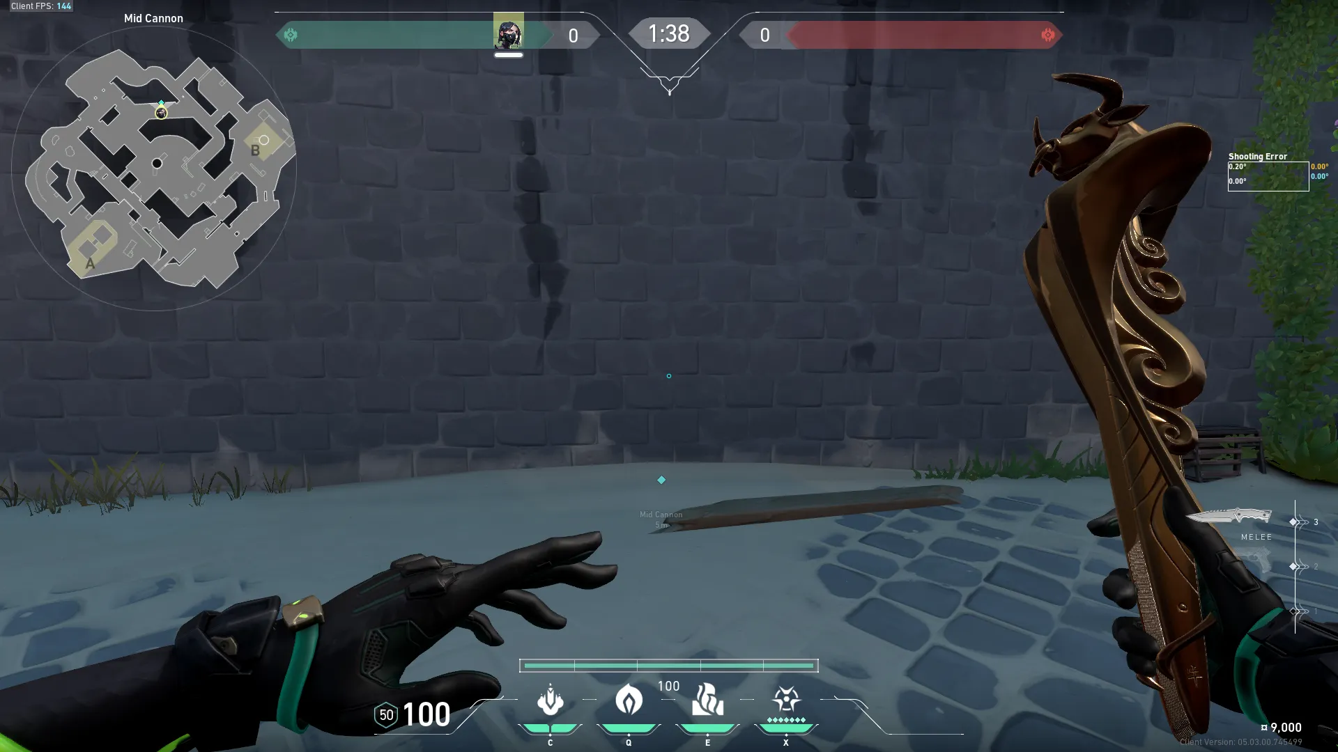 Viper Snake Bite on Breeze Attack Site B — step 1 of 3: Position — where to stand