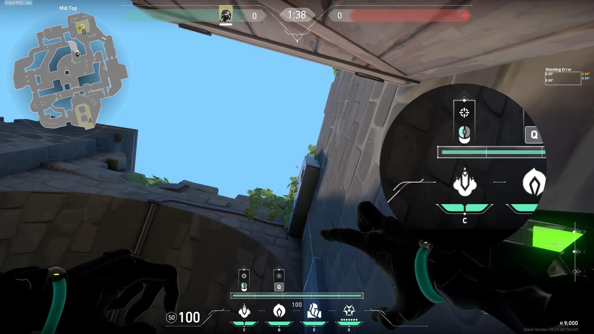 Viper Snake Bite on Breeze Attack Site B — step 2 of 3: Aim — line up the shot