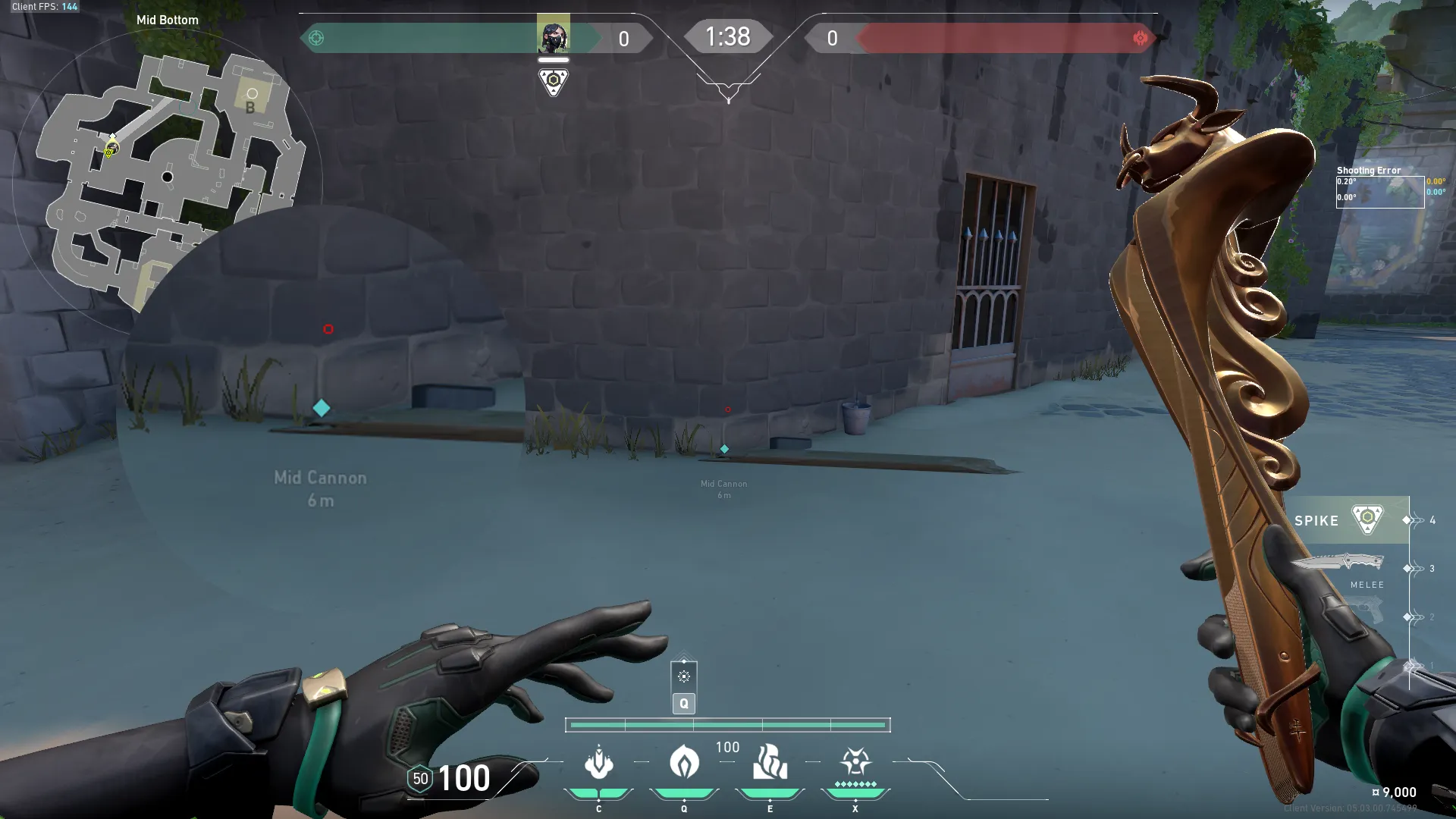 Viper Snake Bite on Breeze Attack Site B — step 1 of 3: Position — where to stand