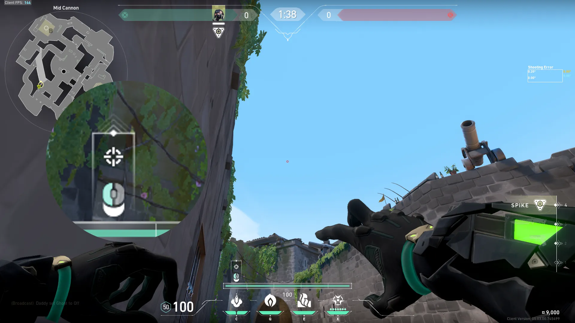 Viper Snake Bite on Breeze Attack Site B — step 2 of 3: Aim — line up the shot