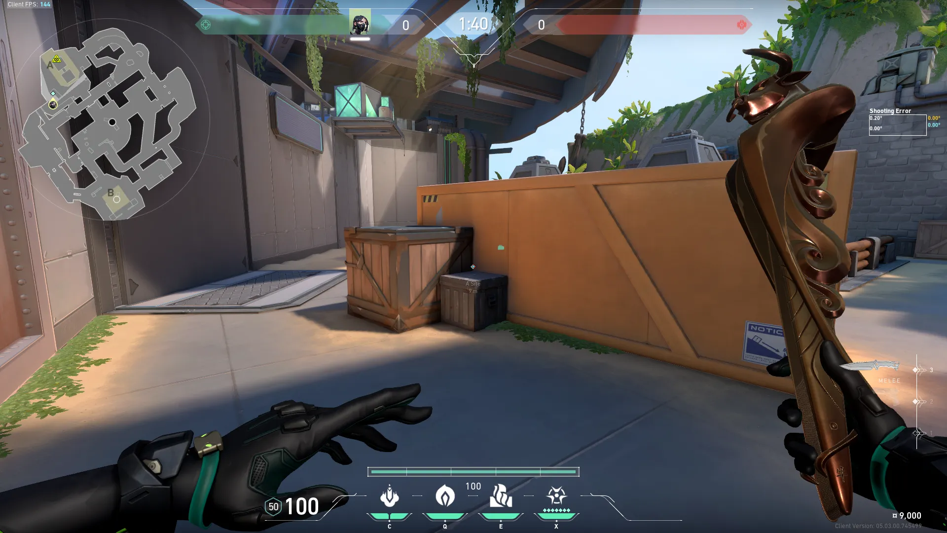 Viper Snake Bite on Breeze Defense Site A — step 1 of 3: Position — where to stand