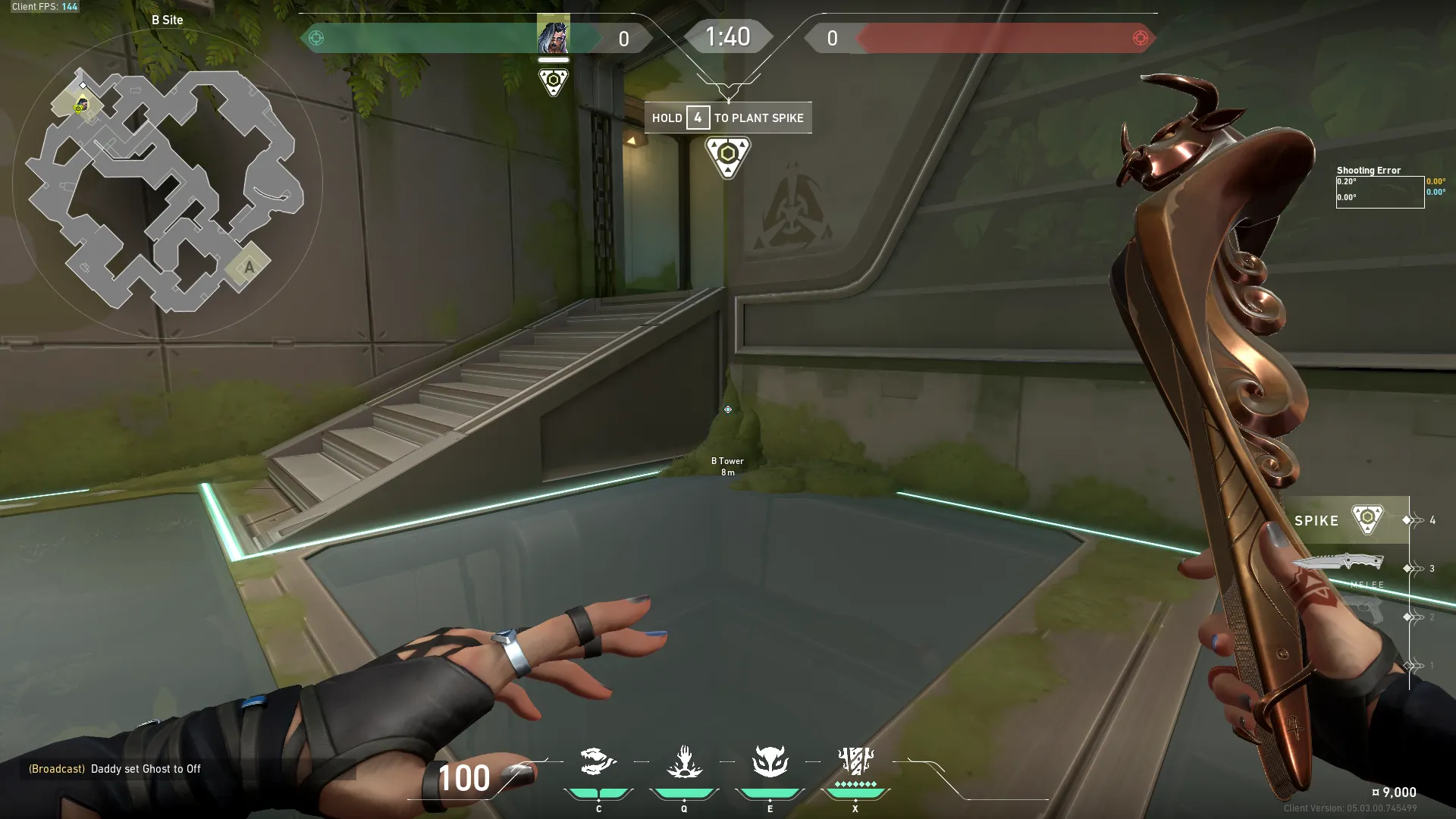 Fade Haunt on Fracture Defense Site B — step 1 of 3: Position — where to stand