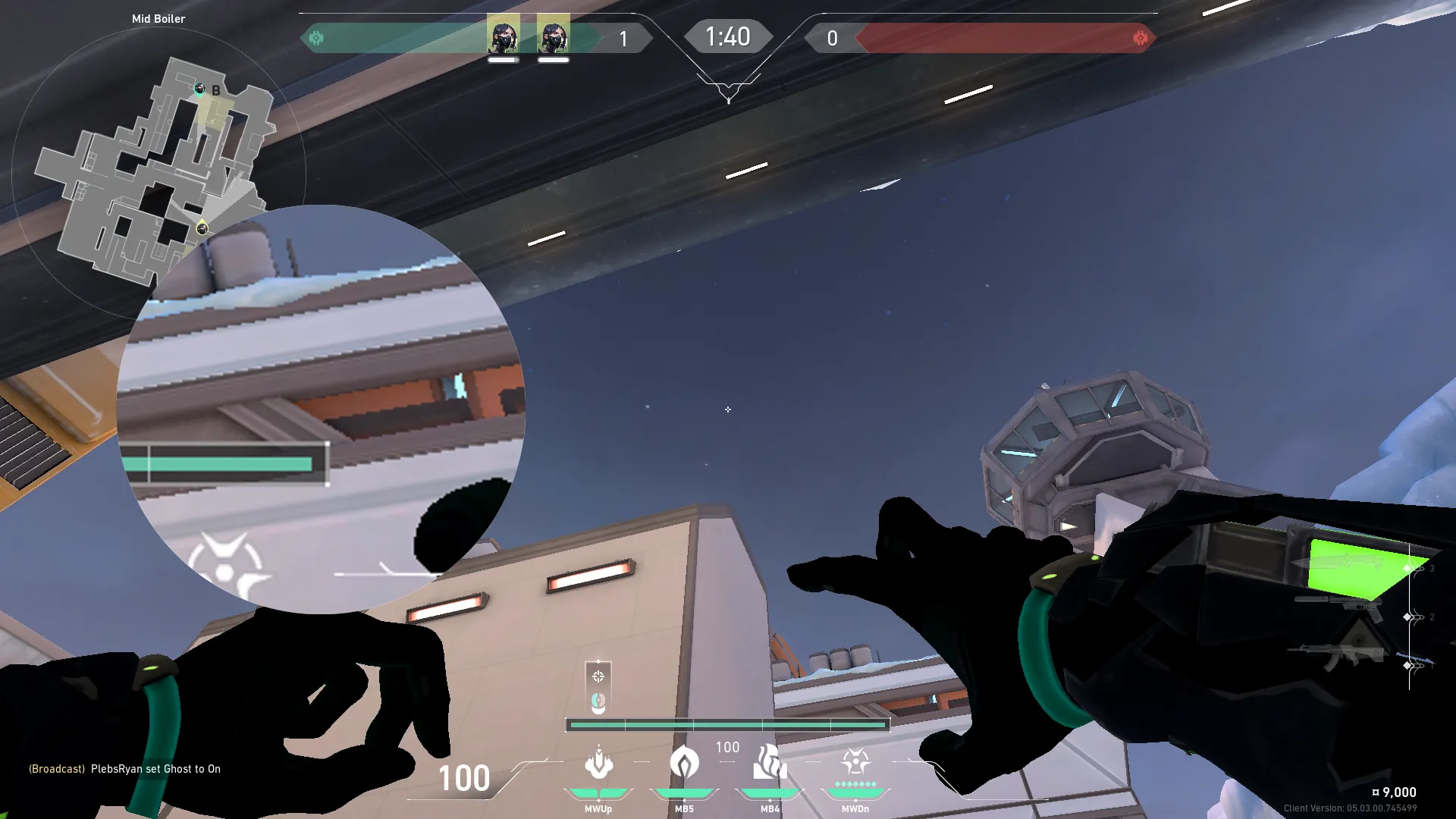 Viper Snake Bite on Icebox Defense Site B — step 2 of 3: Aim — line up the shot