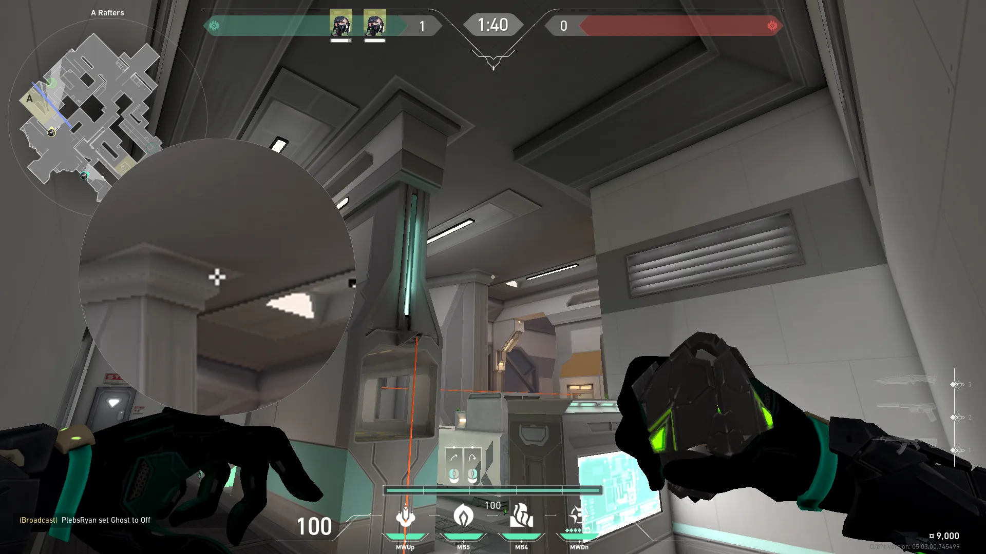 Viper Poison Cloud on Icebox Defense Site A — step 2 of 3: Aim — line up the shot