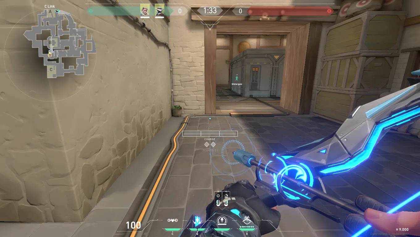 Sova Recon Bolt on Haven Defense Mid — step 1 of 3: Position — where to stand