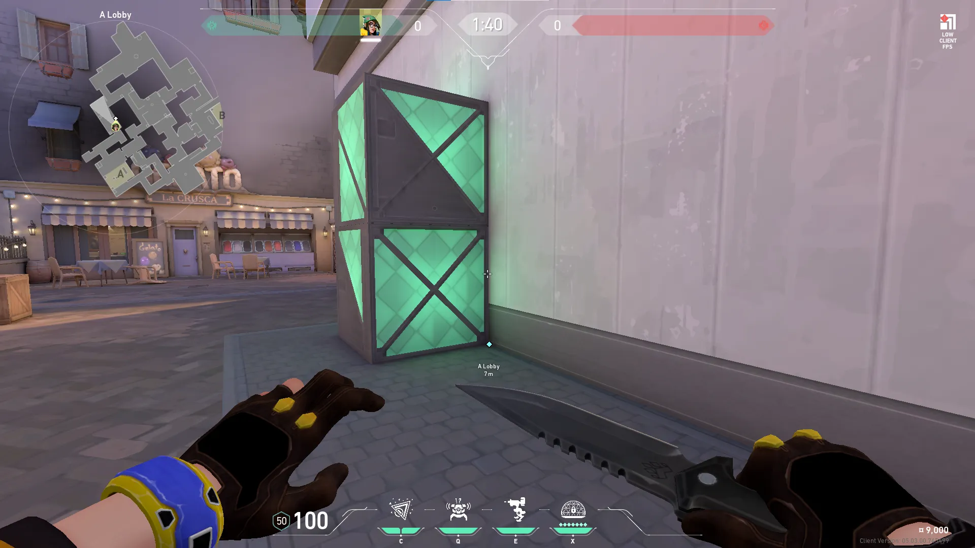Killjoy Nanoswarm on Ascent Attack Site A — step 1 of 3: Position — where to stand