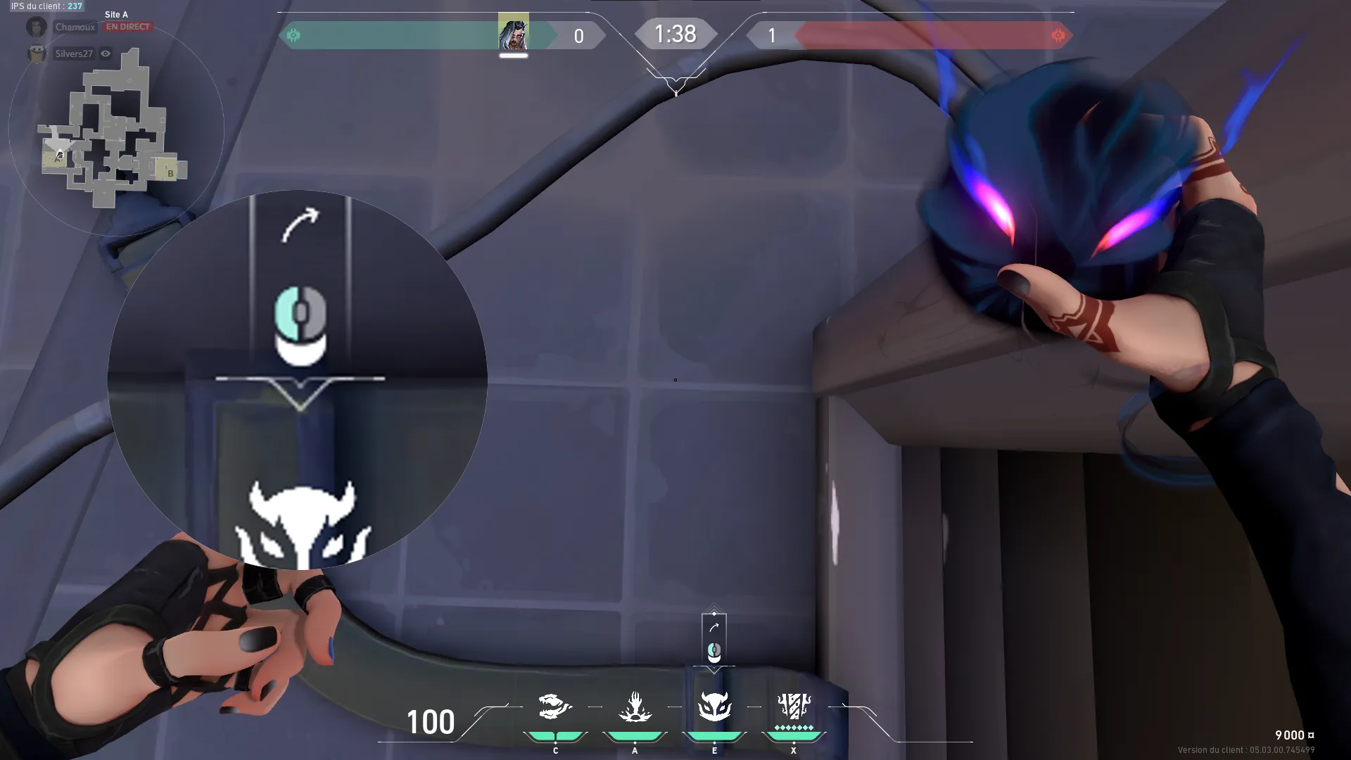 Fade Haunt on Ascent Defense Site A — step 2 of 4: Aim — line up the shot