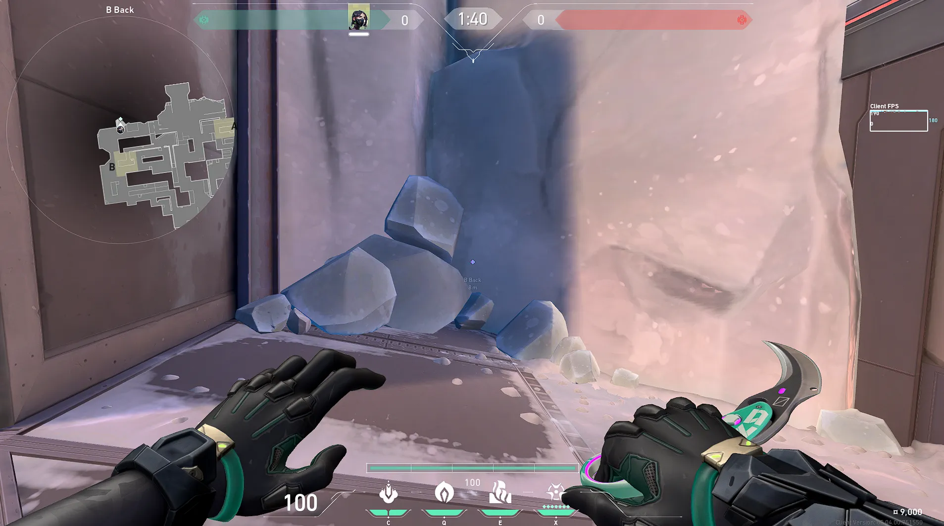 Viper Snake Bite on Icebox Defense Site B — step 1 of 3: Position — where to stand