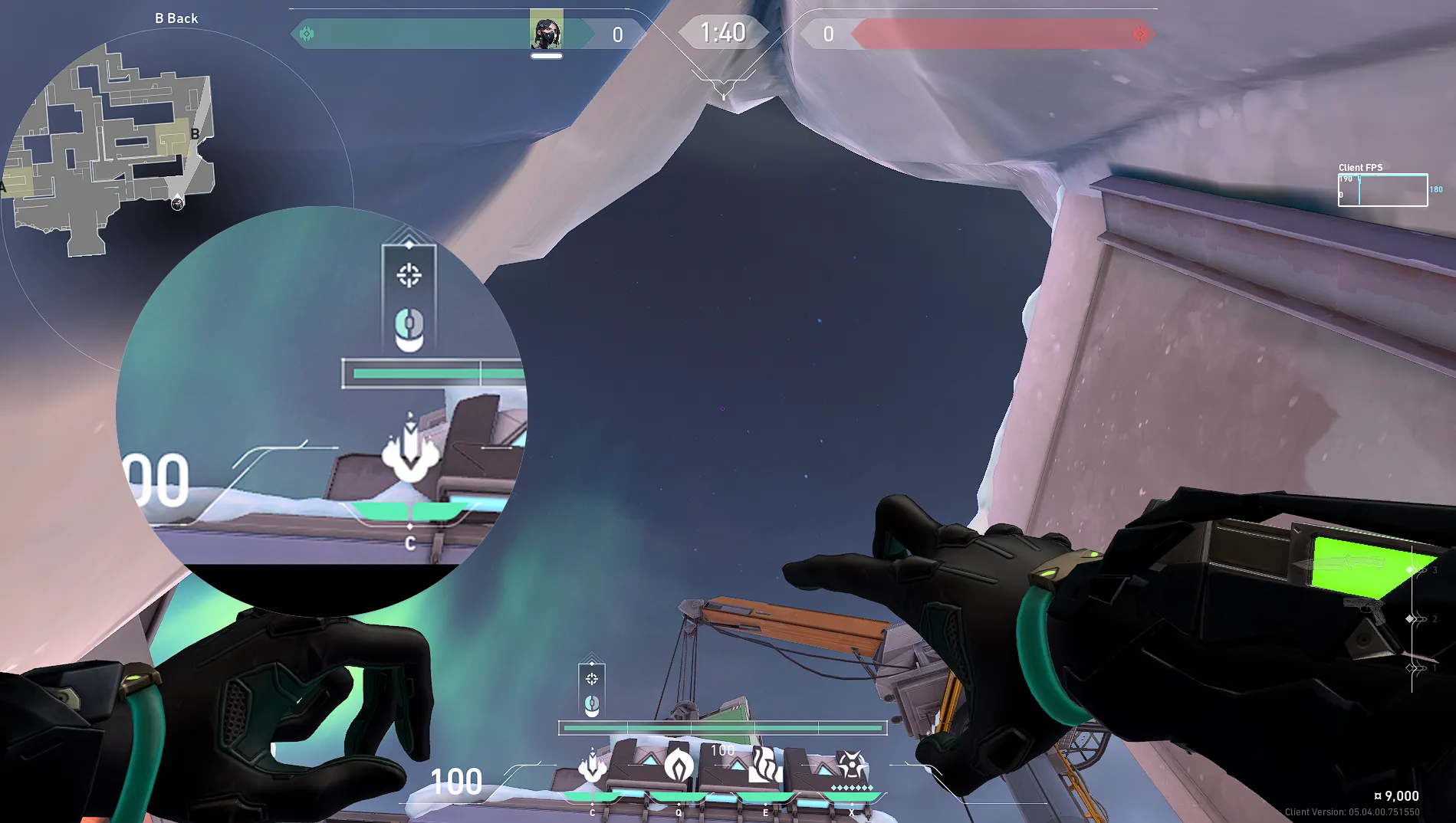 Viper Snake Bite on Icebox Defense Site B — step 2 of 3: Aim — line up the shot