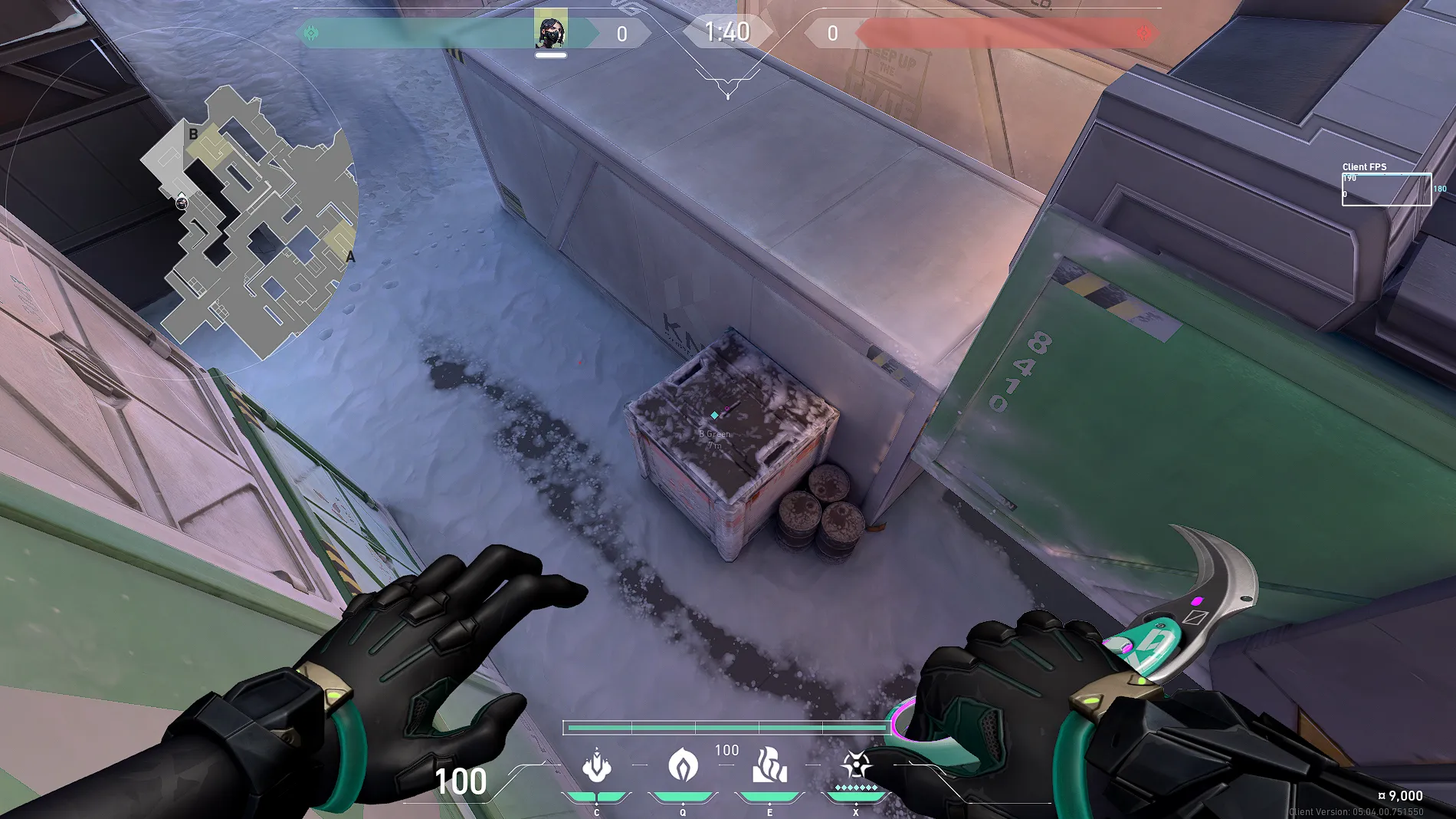 Viper Snake Bite on Icebox Attack Site B — step 1 of 3: Position — where to stand