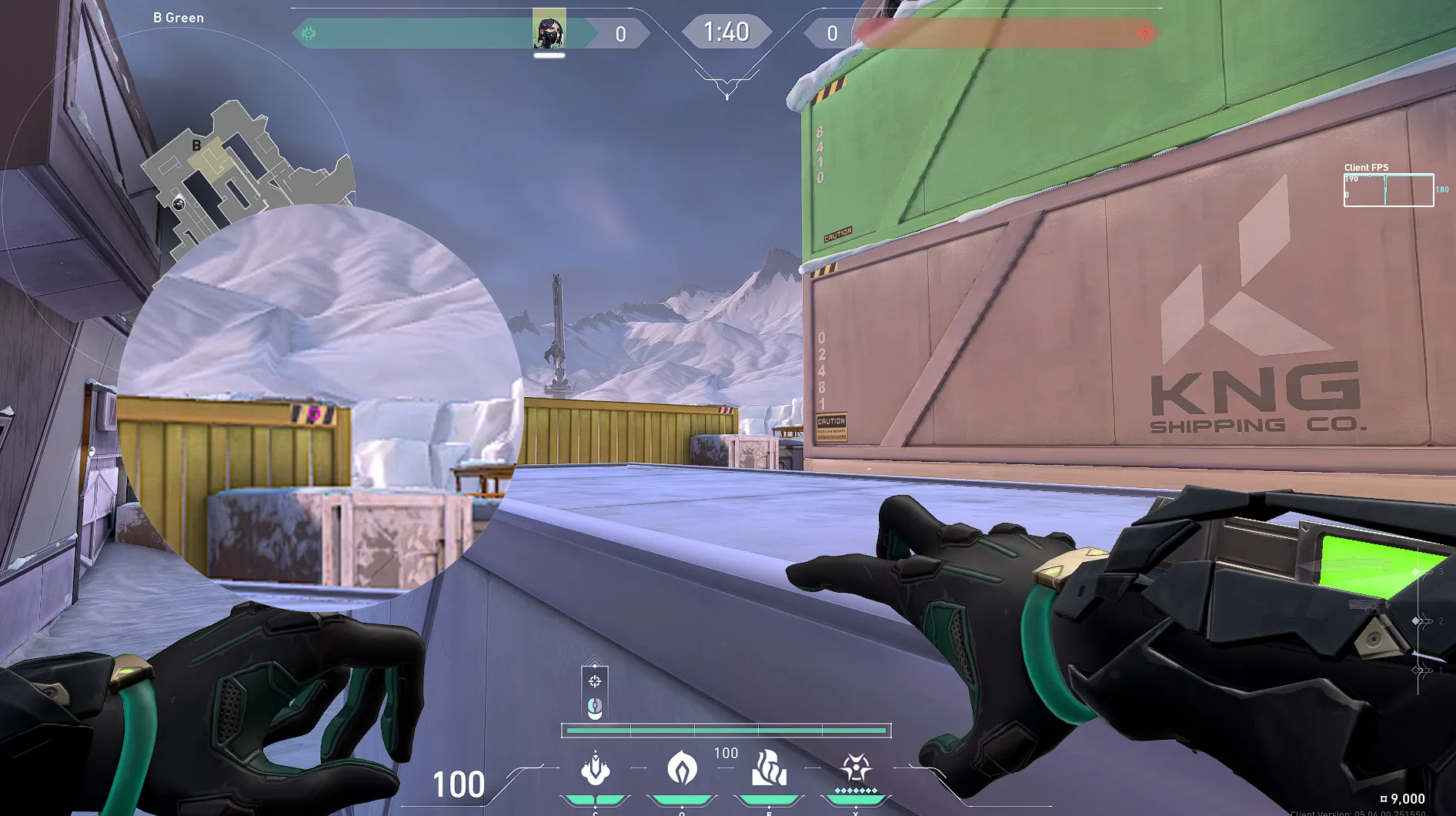 Viper Snake Bite on Icebox Attack Site B — step 2 of 3: Aim — line up the shot