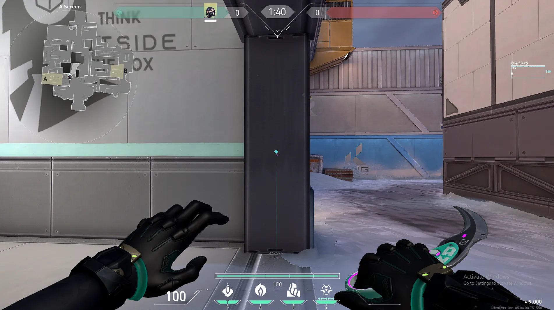 Viper Snake Bite on Icebox Attack Site A — step 1 of 3: Position — where to stand