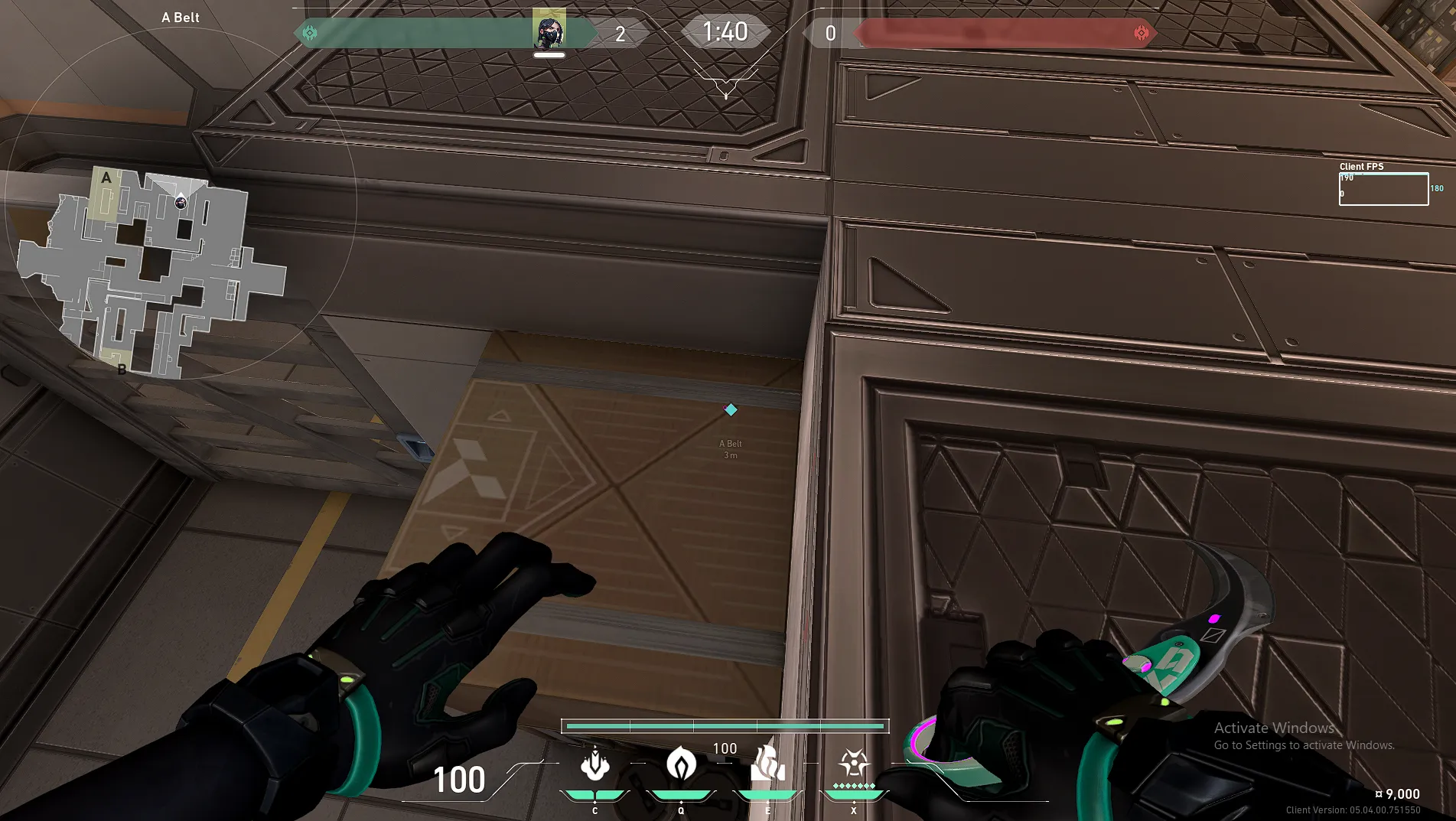 Viper Snake Bite on Icebox Attack Site A — step 1 of 3: Position — where to stand