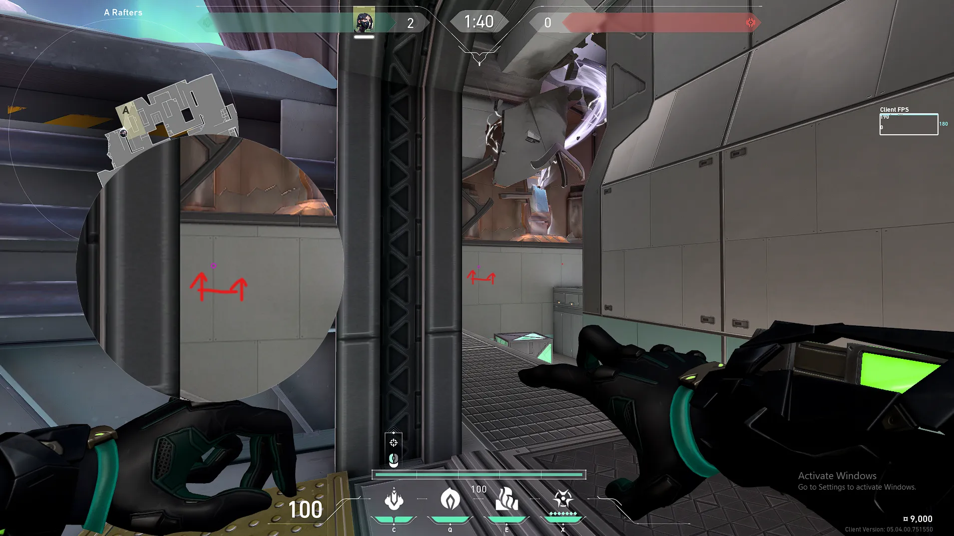 Viper Snake Bite on Icebox Attack Site A — step 2 of 3: Aim — line up the shot
