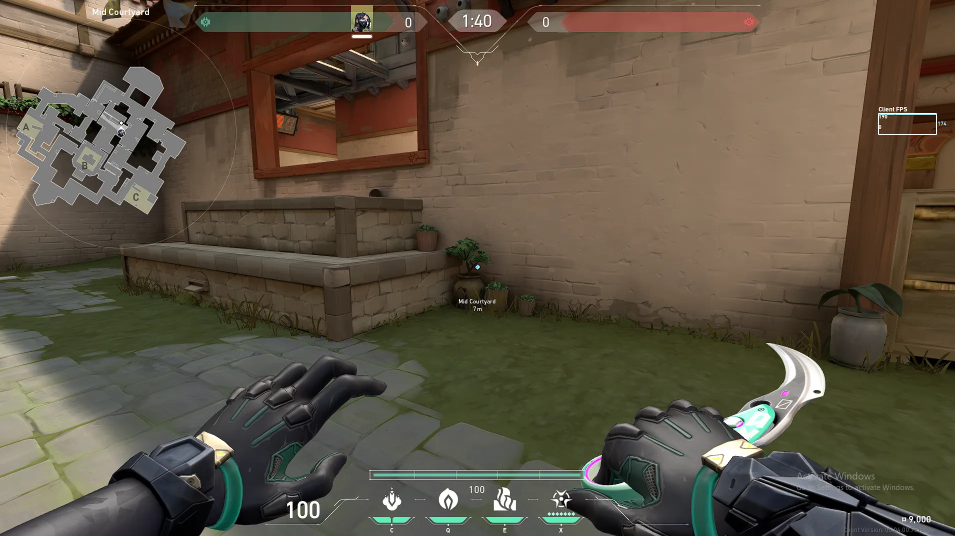 Viper Snake Bite on Haven Attack Site A — step 1 of 3: Position — where to stand