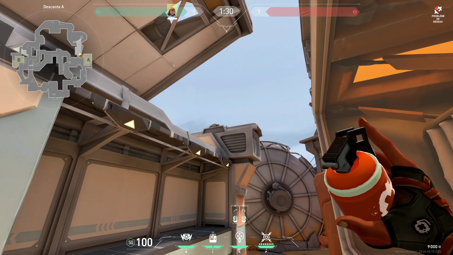 Raze Paint Shells on Fracture Defense Site A — step 2 of 4: Aim — line up the shot