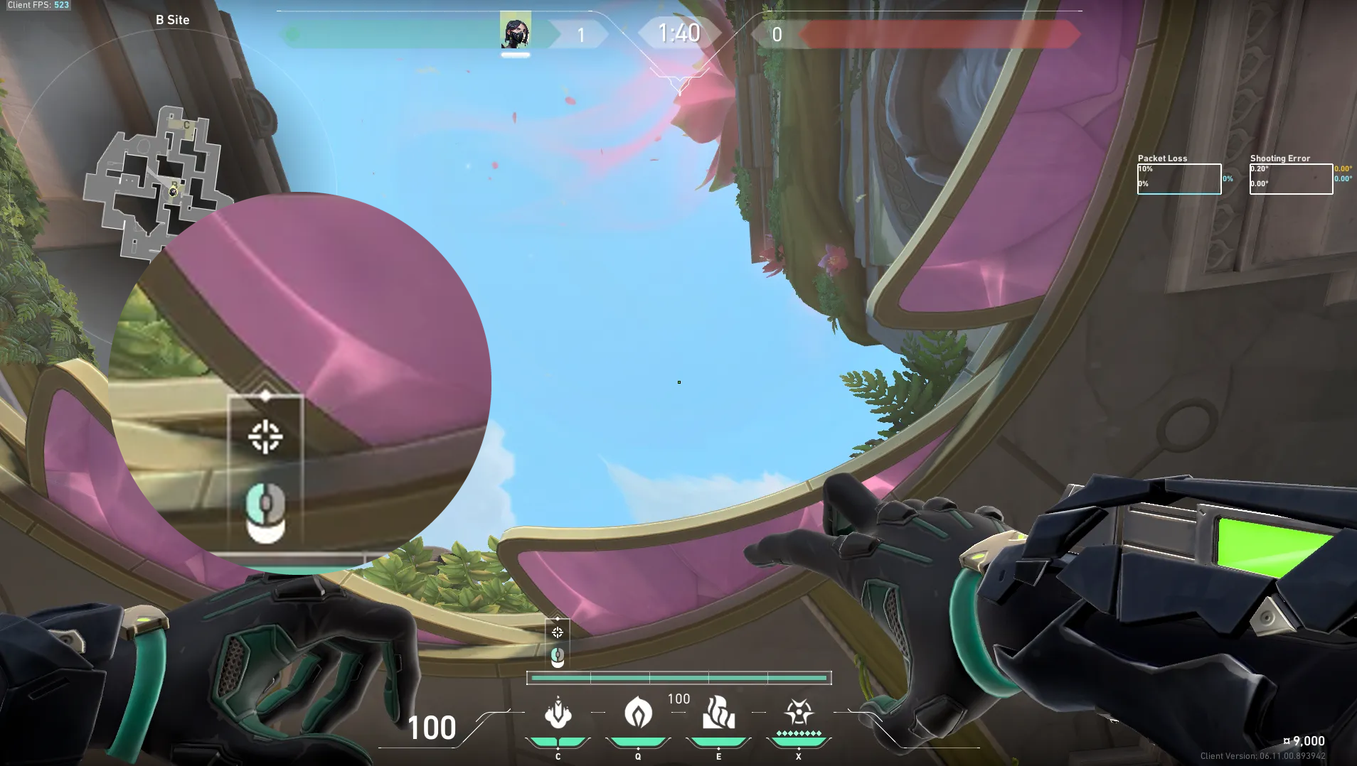 Viper Snake Bite on Lotus Defense Site C — step 3 of 4: Aim — line up the shot