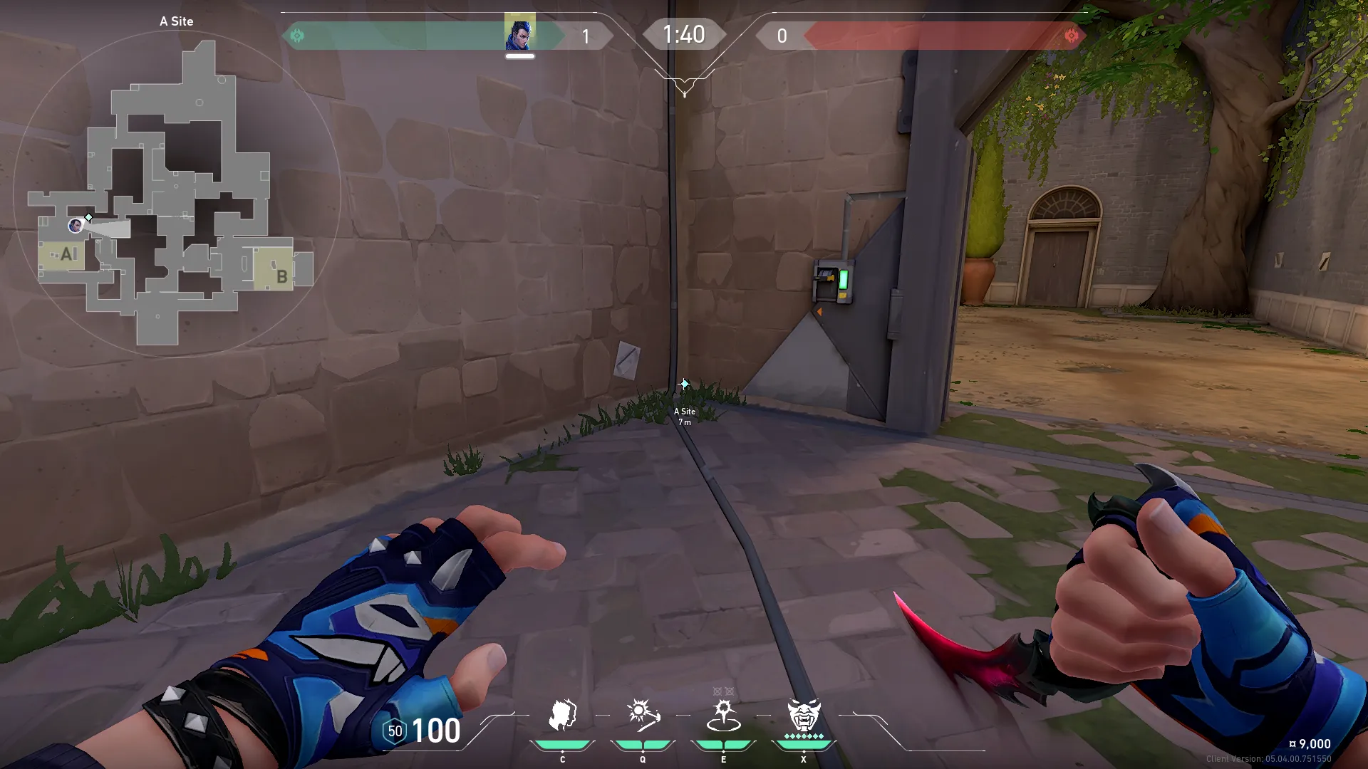 A Switch to Defenders Spawn — Yoru lineup on Ascent