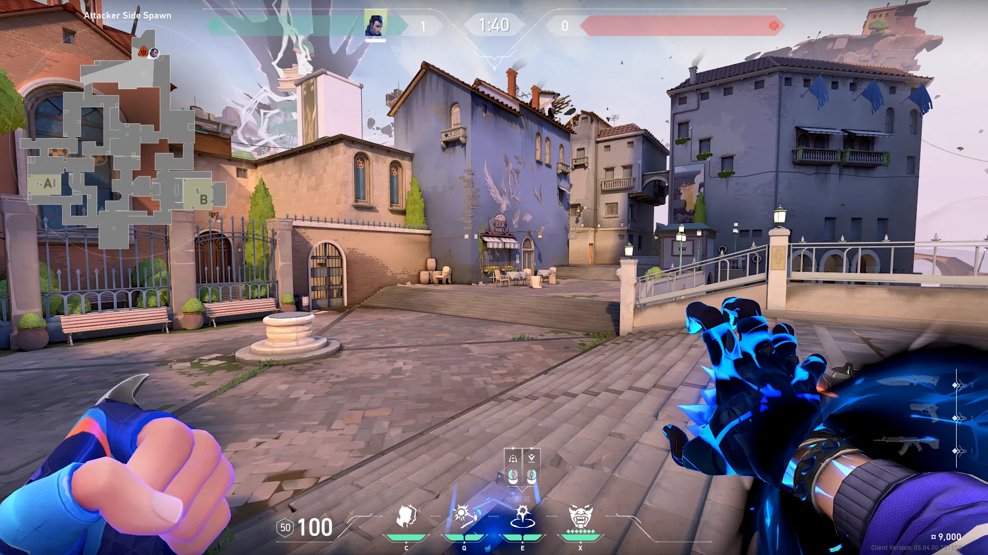 Yoru Gatecrash on Ascent Attack Site A — step 2 of 3: Aim — line up the shot
