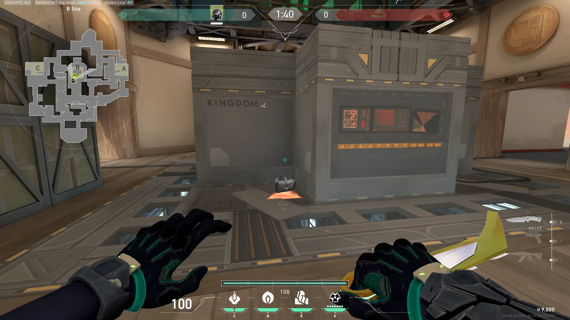 Viper Snake Bite on Haven Attack Site B — step 1 of 4: Position — where to stand
