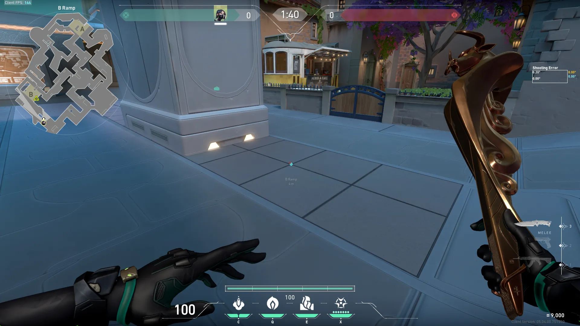 Viper Snake Bite on Pearl Attack Site B — step 1 of 3: Position — where to stand