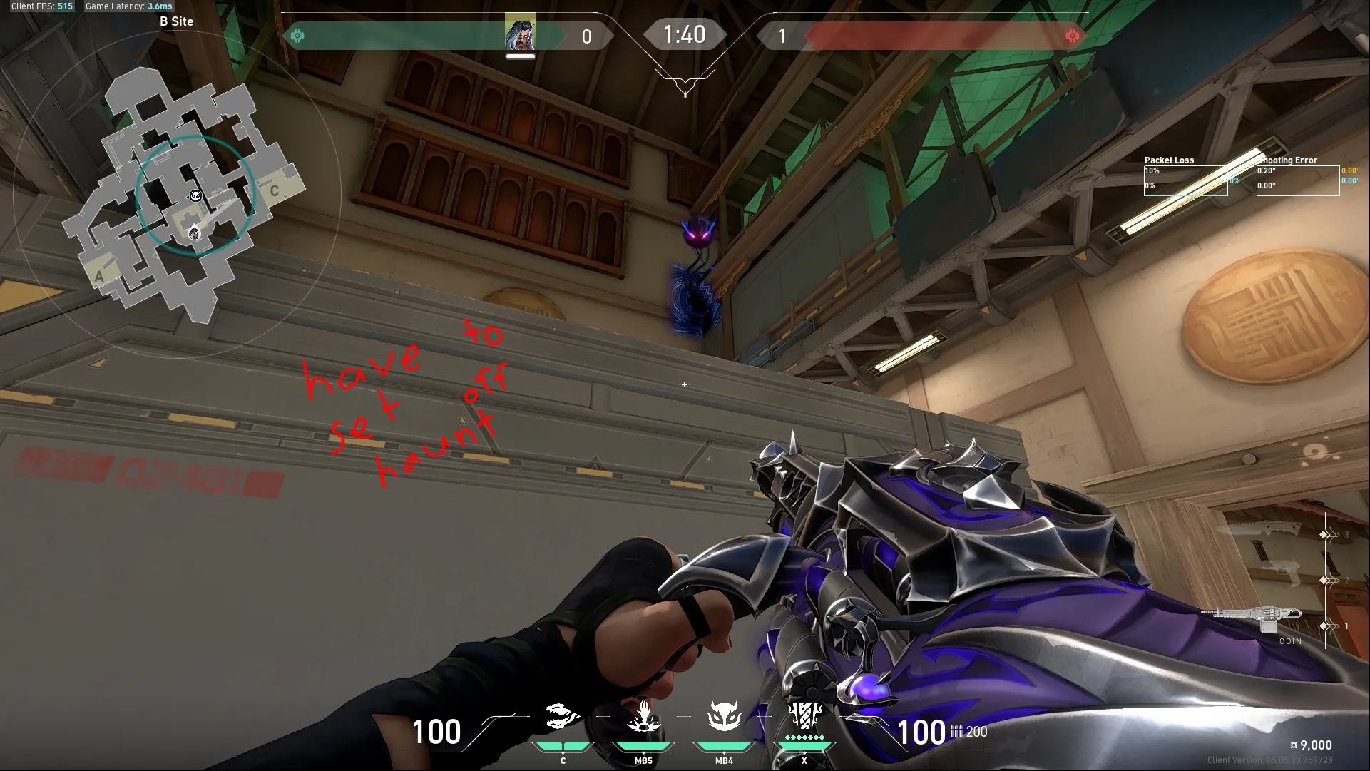 Fade Haunt on Haven Defense Site B — step 3 of 3: Result