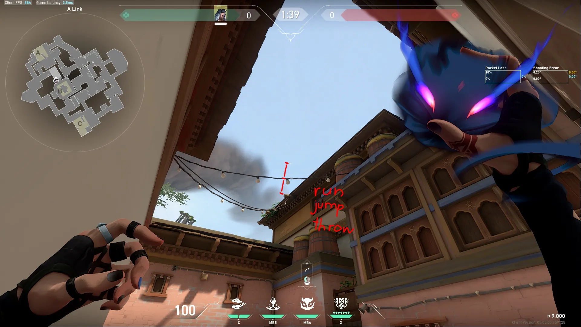 [ct](a Link) Sewers Wallbang — Fade lineup on Haven