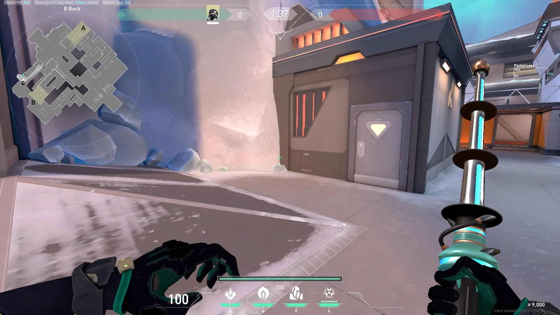 B Back to Back of B Site Post Plant — Viper lineup on Icebox