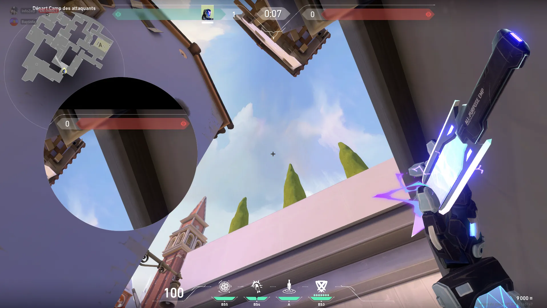 KAY/O Zero_Point on Ascent Attack Mid — step 3 of 4: Aim — line up the shot