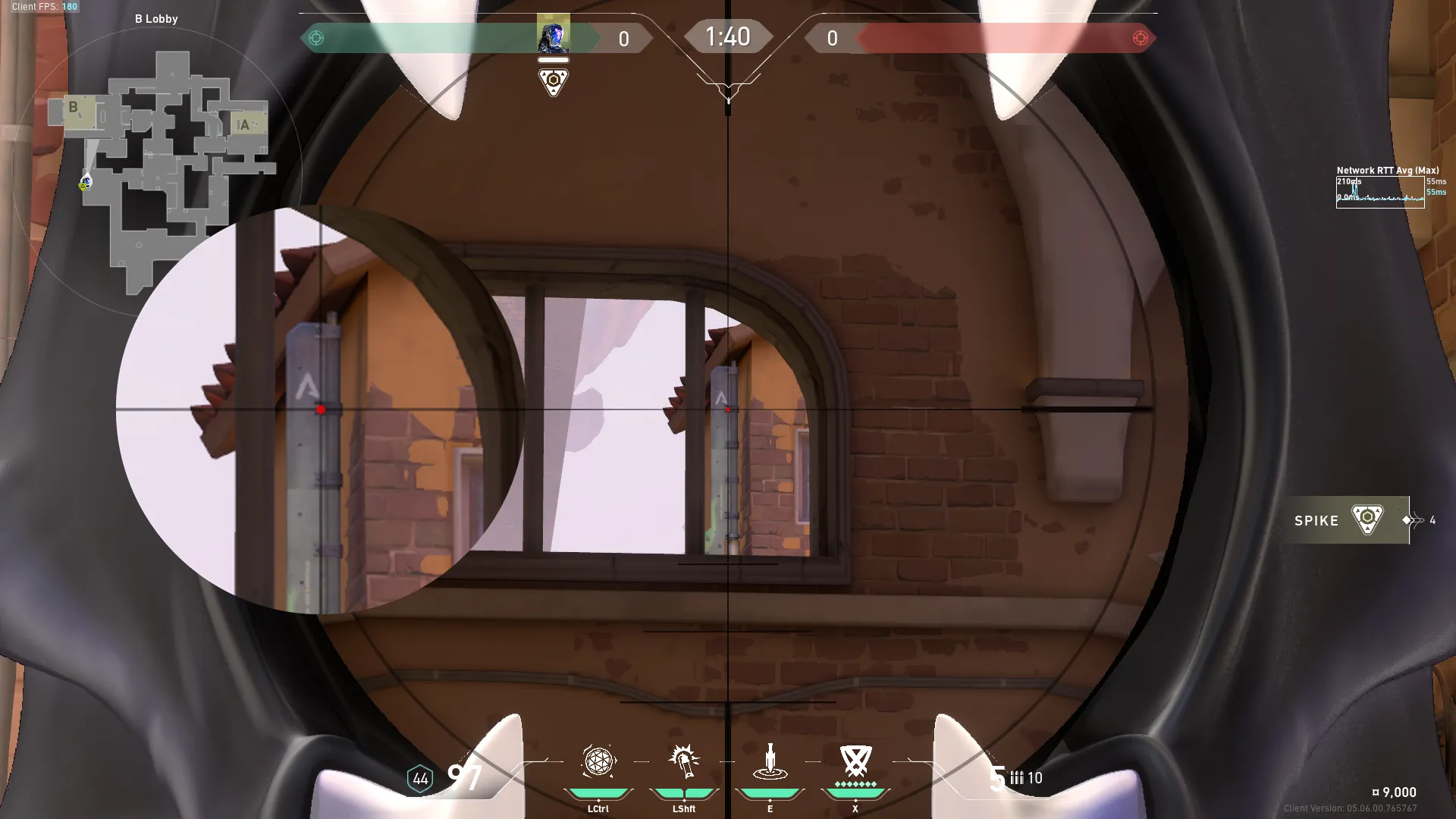 KAY/O Zero_Point on Ascent Attack Site B — step 2 of 3: Aim — line up the shot