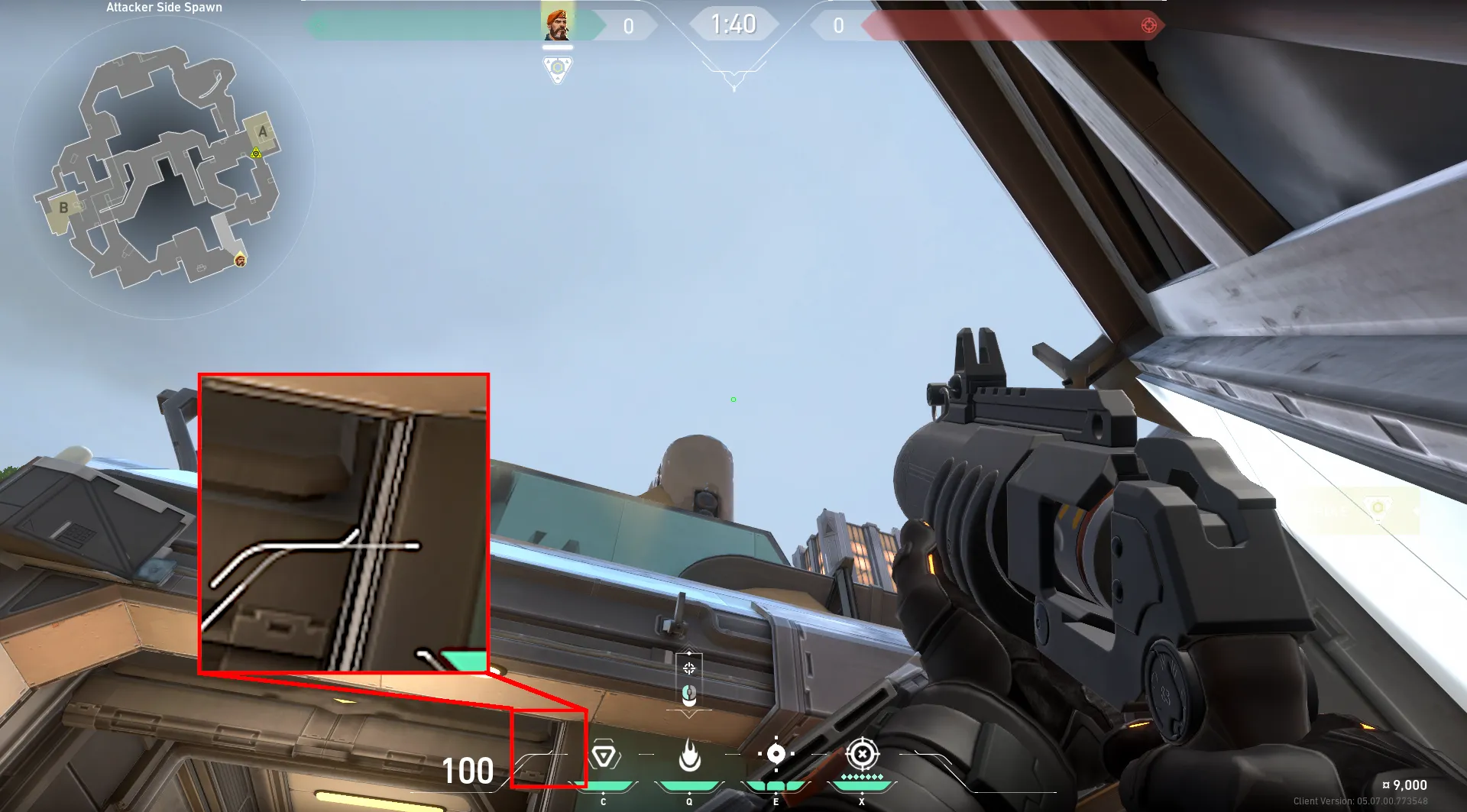 Brimstone Incendiary on Fracture Attack Site A — step 2 of 3: Aim — line up the shot