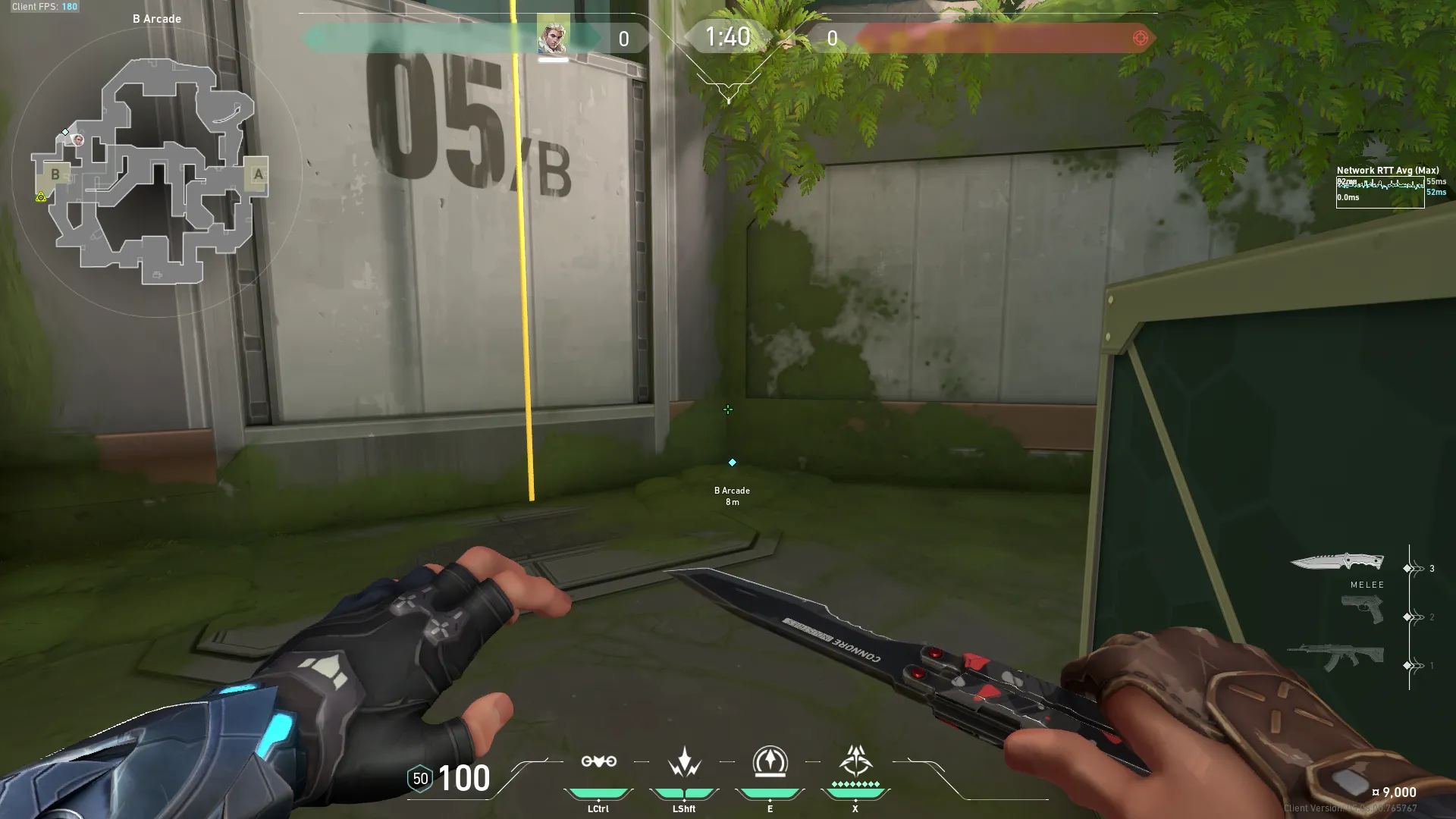 B Default Double Shock Dart — Sova lineup on Fracture