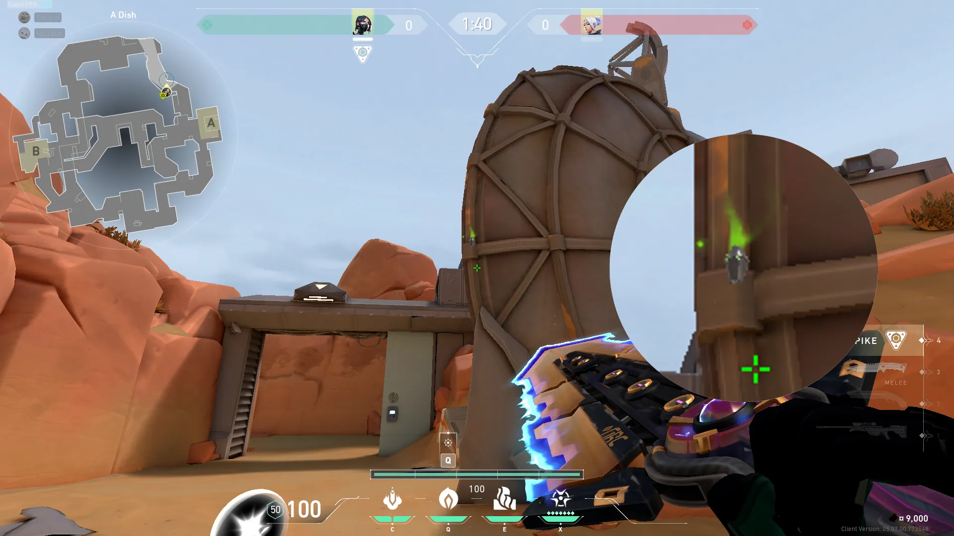 Viper Poison Cloud on Fracture Defense Site A — step 4 of 6: Aim — line up the shot
