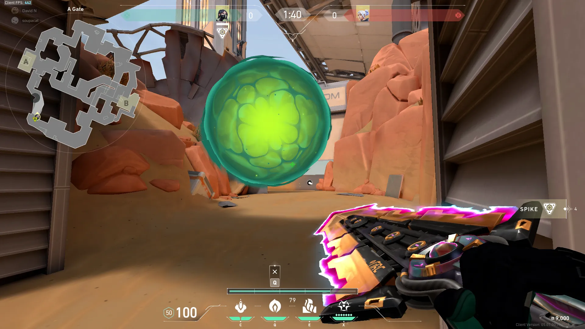 Viper Poison Cloud on Fracture Defense Site A — step 5 of 6: Aim — line up the shot