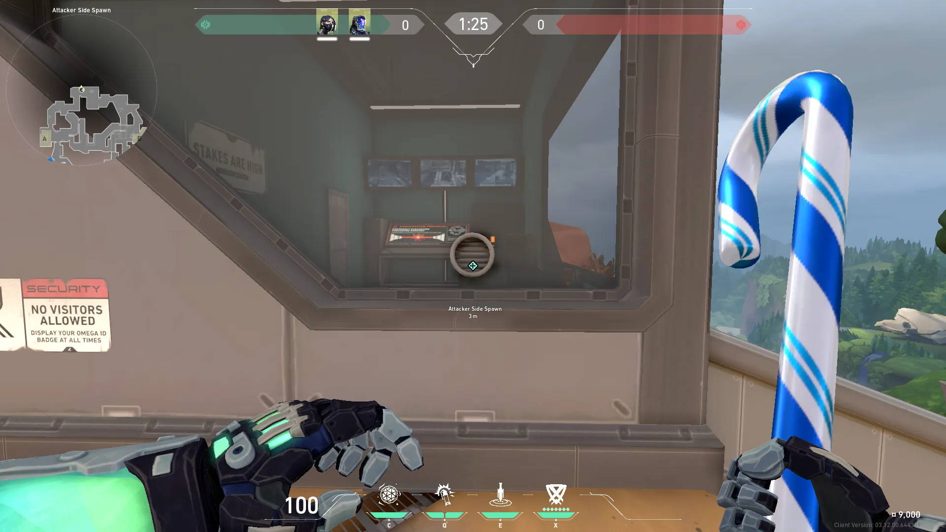 KAY/O Zero_Point on Fracture Attack Site A — step 1 of 3: Position — where to stand