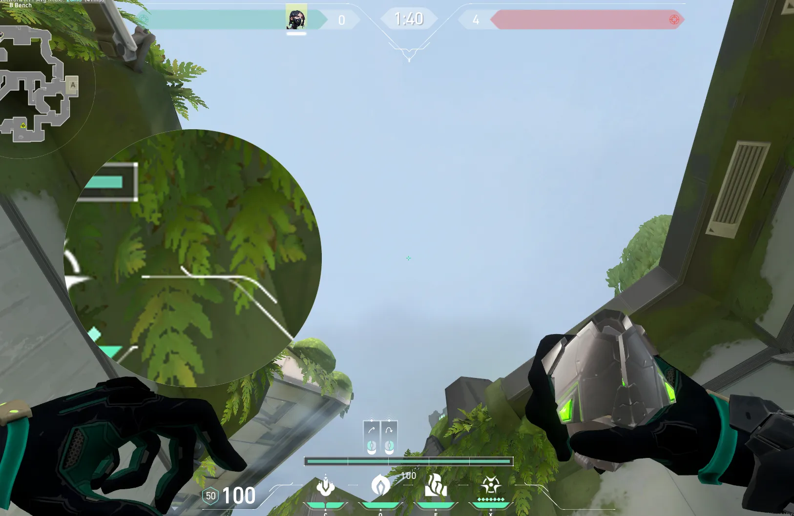 Viper Poison Cloud on Fracture Attack Site B — step 2 of 3: Aim — line up the shot
