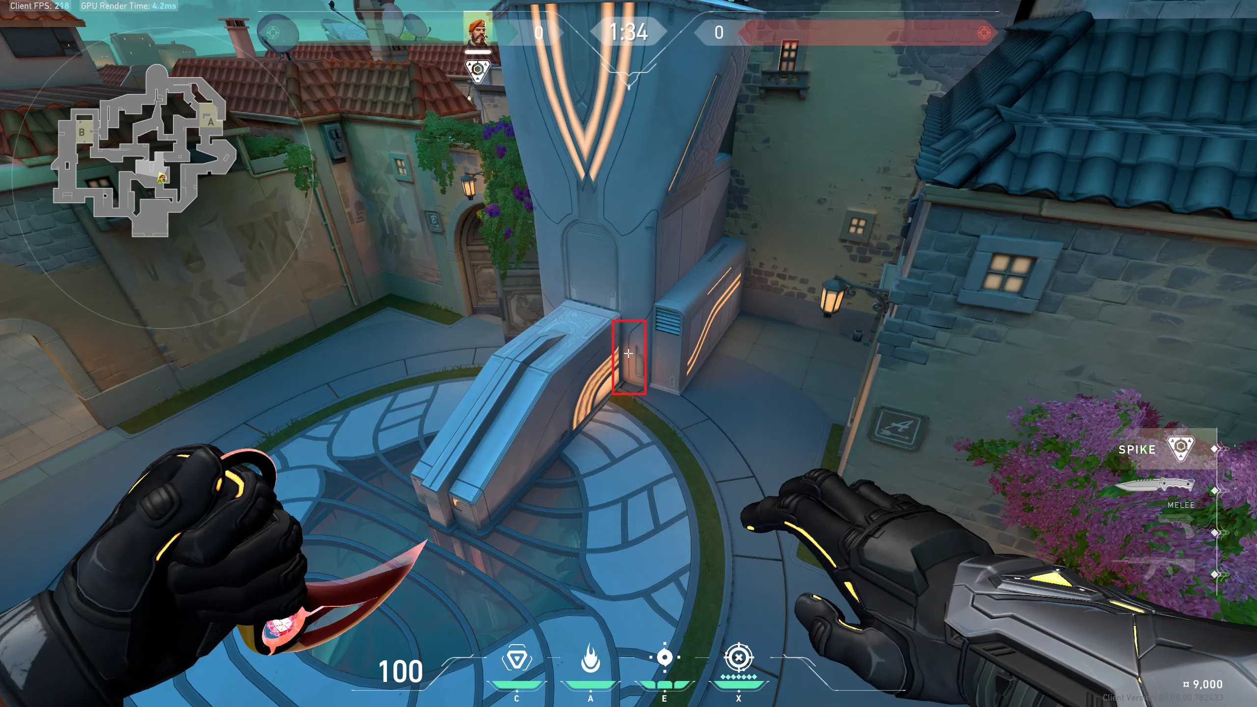 Brimstone Incendiary on Pearl Attack Site A — step 1 of 3: Position — where to stand