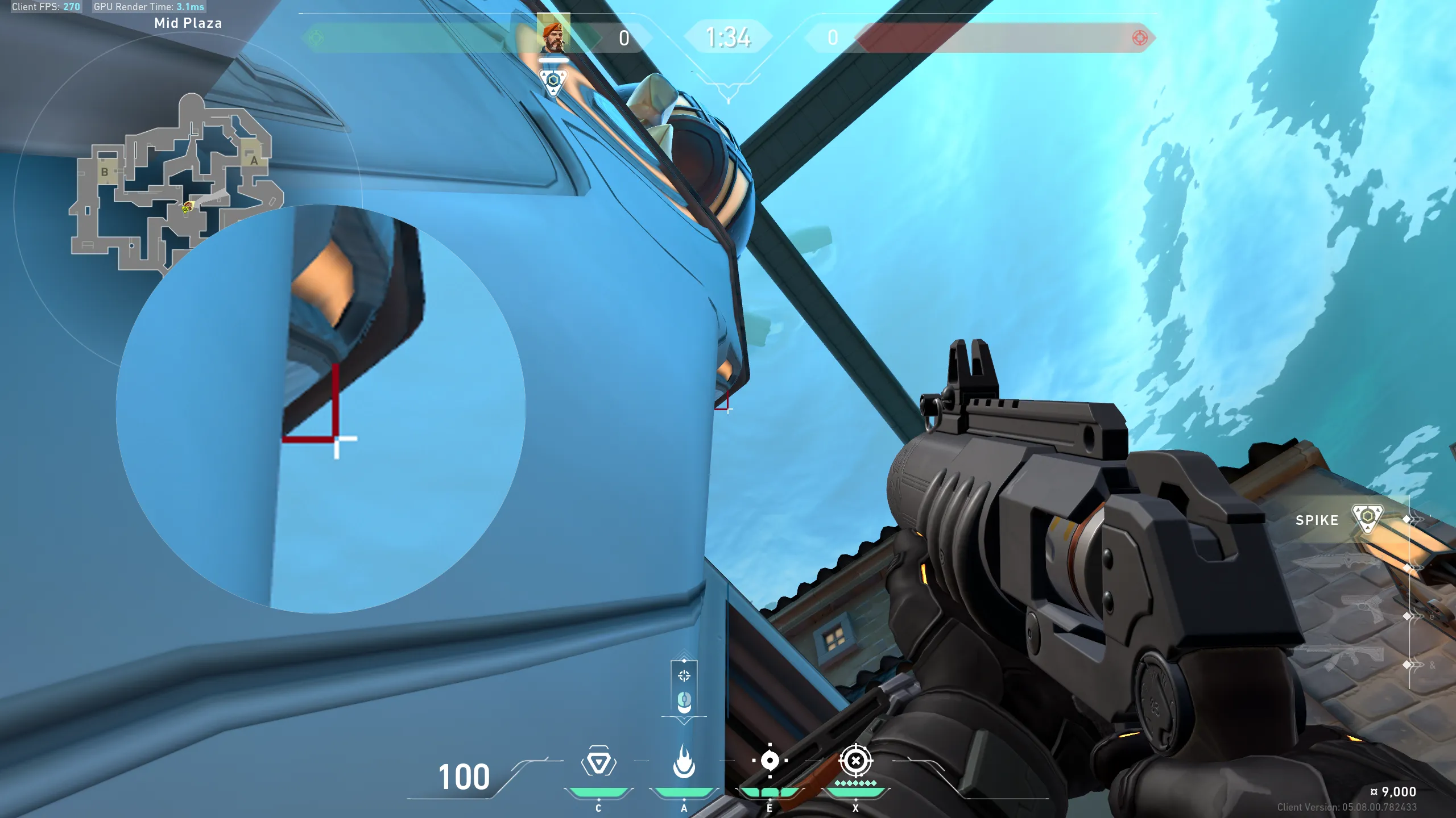 Brimstone Incendiary on Pearl Attack Site A — step 2 of 3: Aim — line up the shot