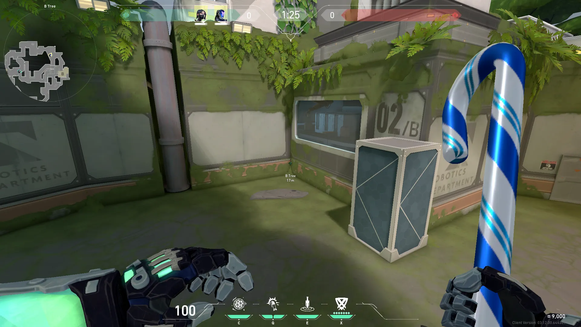 KAY/O Zero_Point on Fracture Attack Site B — step 1 of 3: Position — where to stand