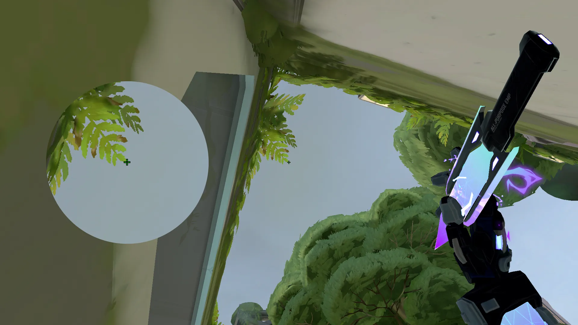 KAY/O Zero_Point on Fracture Attack Site B — step 2 of 3: Aim — line up the shot