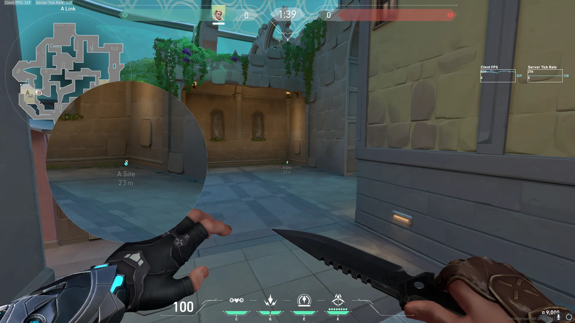 Sova Recon Bolt on Pearl Defense Site B — step 1 of 3: Position — where to stand