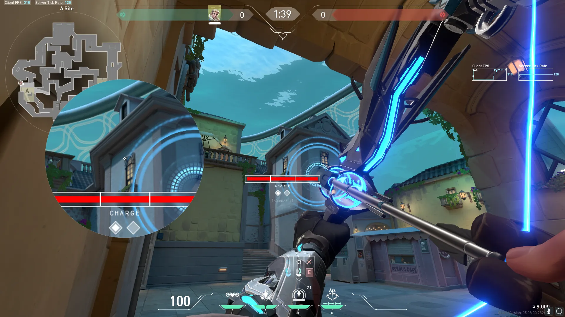 Sova Recon Bolt on Pearl Defense Site B — step 2 of 3: Aim — line up the shot