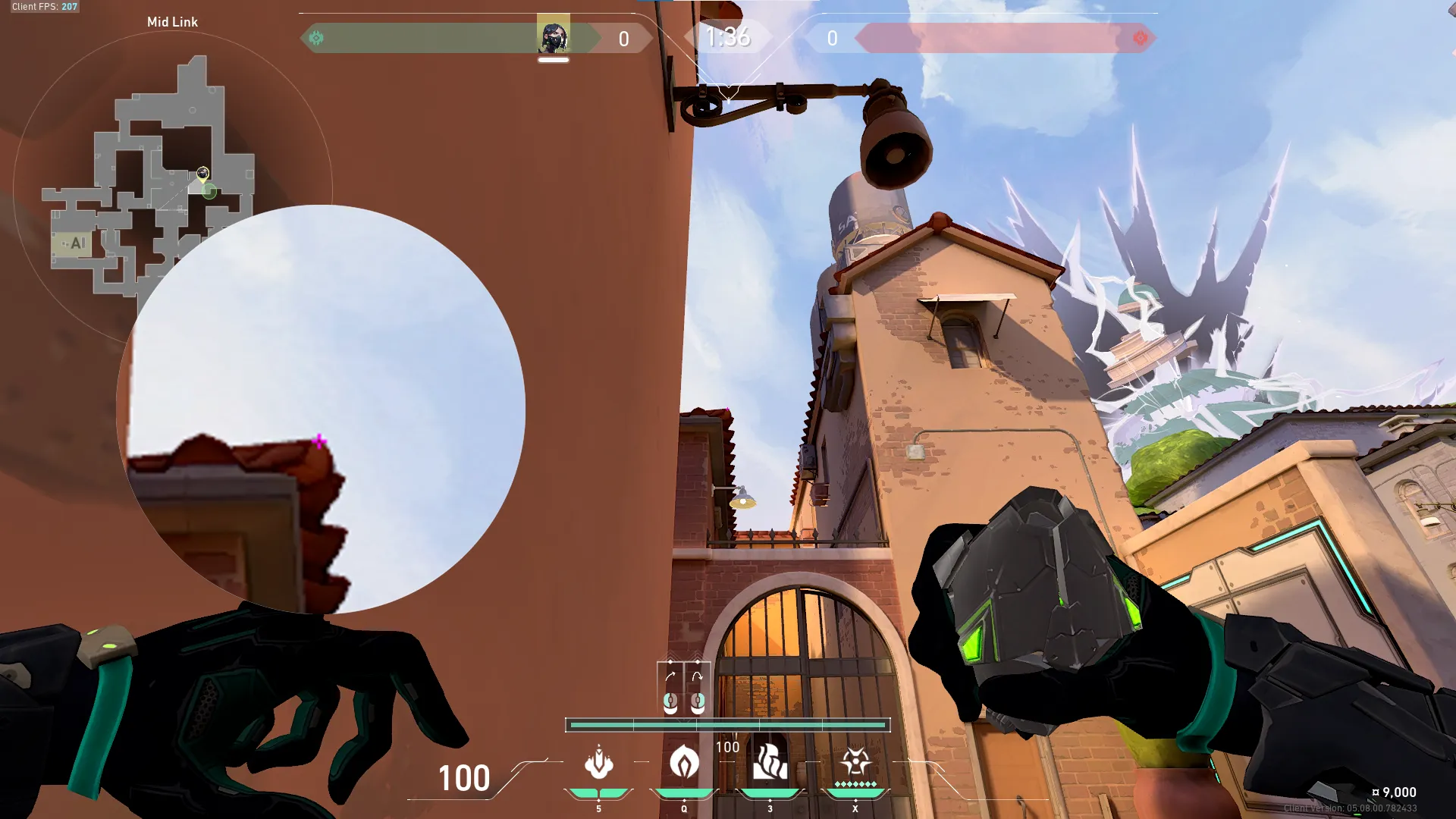 Viper Poison Cloud on Ascent Attack Site B — step 2 of 3: Aim — line up the shot