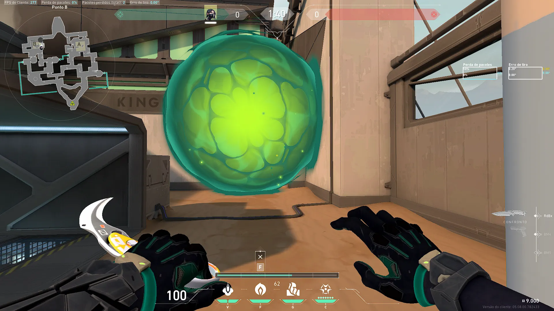 Viper Poison Cloud on Bind Attack Site B — step 4 of 4: Result