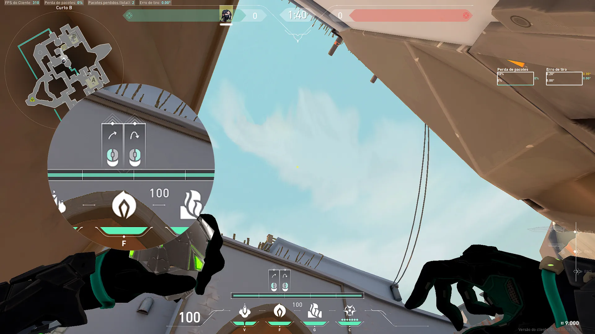 Viper Poison Cloud on Bind Attack Site B — step 2 of 4: Aim — line up the shot