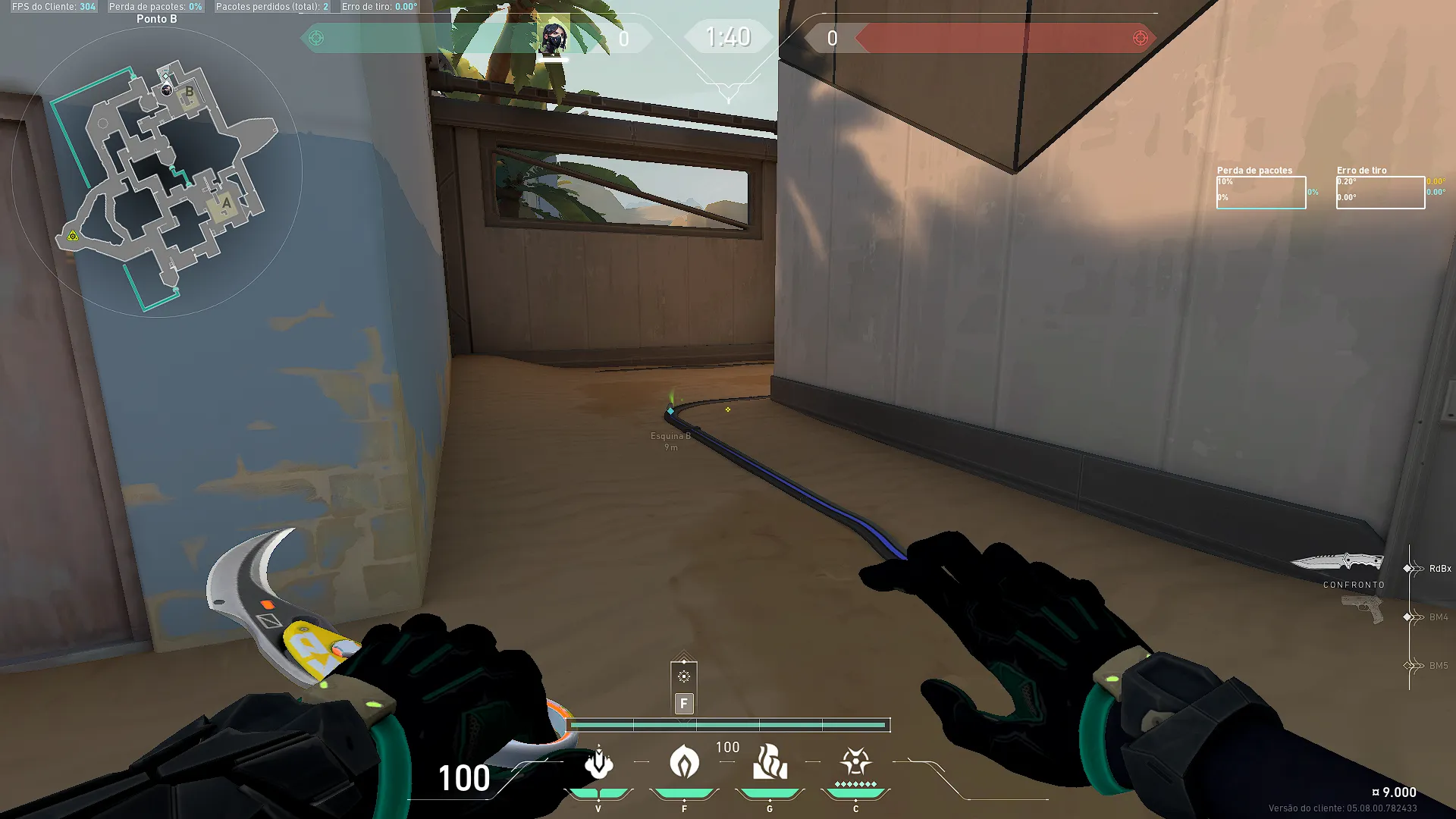 Viper Poison Cloud on Bind Attack Site B — step 3 of 4: Aim — line up the shot